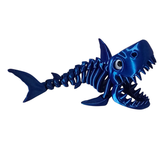 Bone Shark - 3D Printed Articulated Fidget Shark
