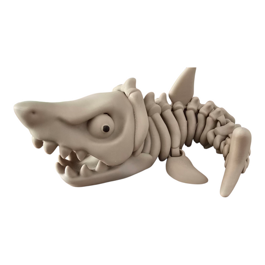 Large Flexi Skeleton Shark – Articulated 3D Printed Figure