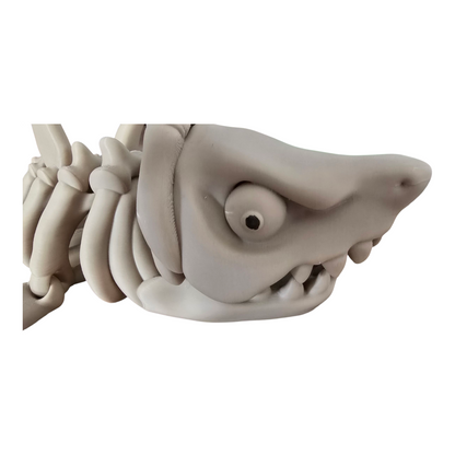 Large Flexi Skeleton Shark – Articulated 3D Printed Figure