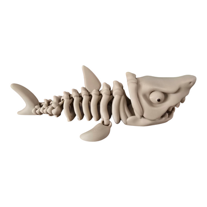 Large Flexi Skeleton Shark – Articulated 3D Printed Figure