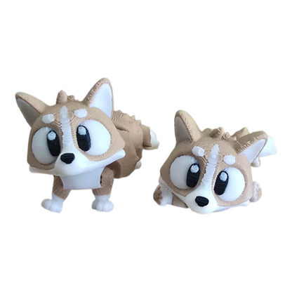 Mini Doghouse Yard Diorama – 3D Scene with Two Cute Dogs