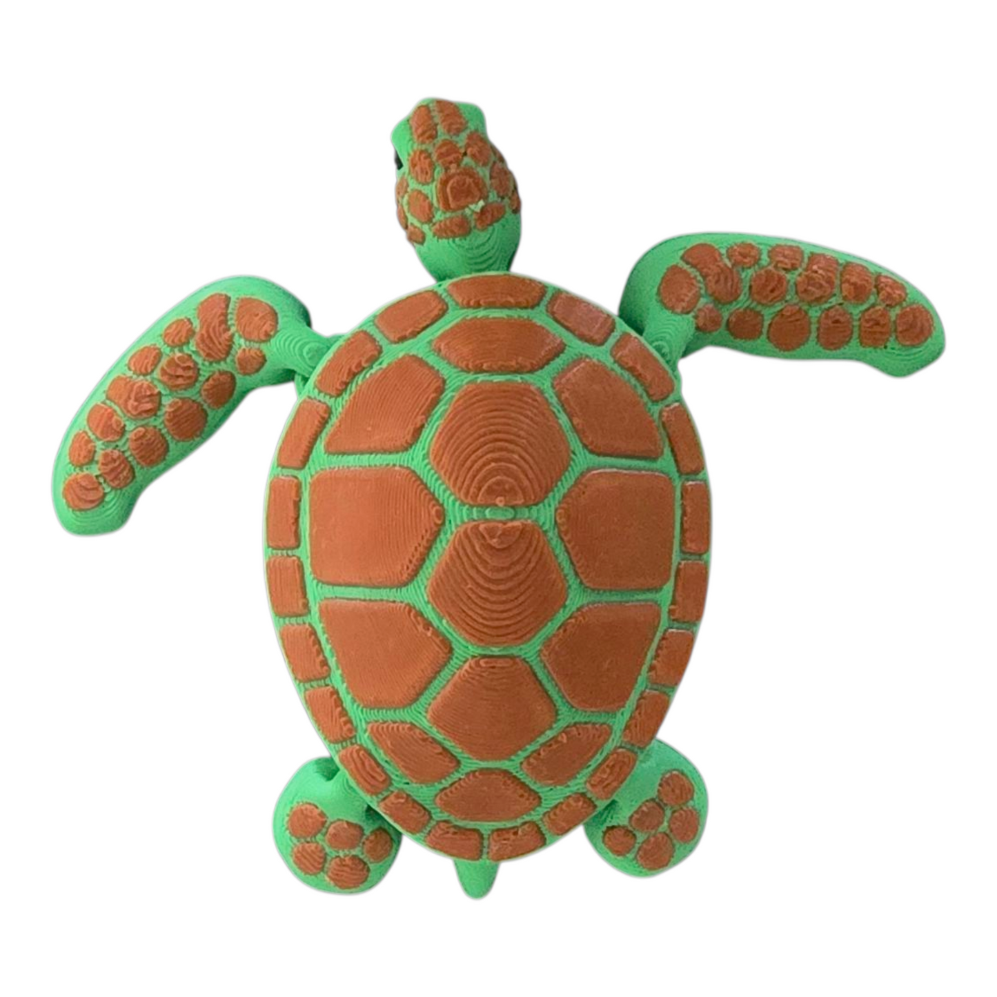 3D Printed Articulated Fidget Turtle – Multiple Colours - Stress‑Relief Desk Toy
