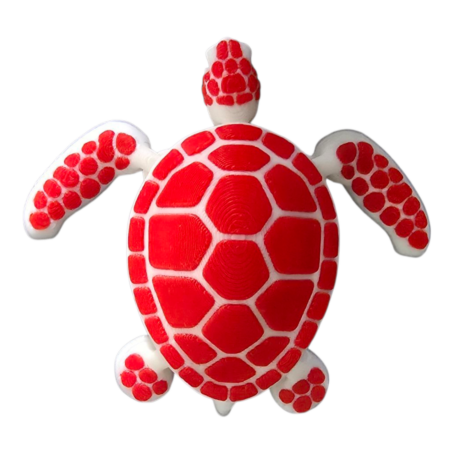 3D Printed Articulated Fidget Turtle – Multiple Colours - Stress‑Relief Desk Toy