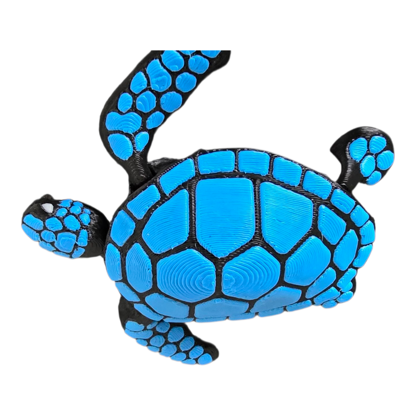 3D Printed Articulated Fidget Turtle – Multiple Colours - Stress‑Relief Desk Toy