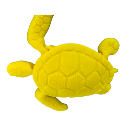 3D Printed Articulated Fidget Turtle – Multiple Colours - Stress‑Relief Desk Toy