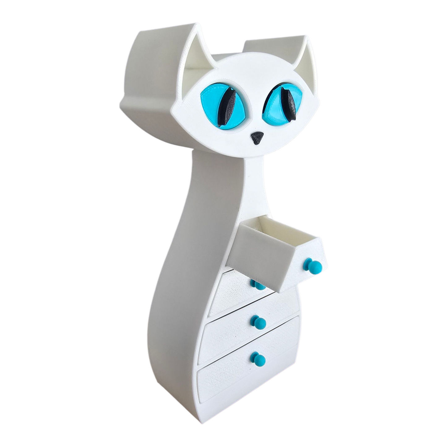 Cat Drawer Organizer – Cute Feline Jewelry Box