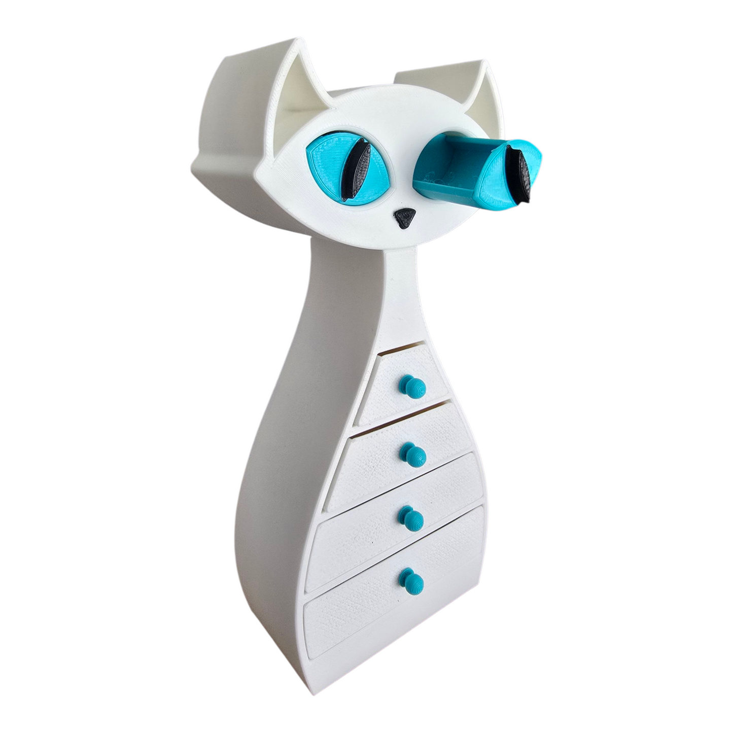 Cat Drawer Organizer – Cute Feline Jewelry Box