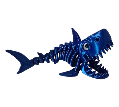 Bone Shark - 3D Printed Articulated Fidget Shark