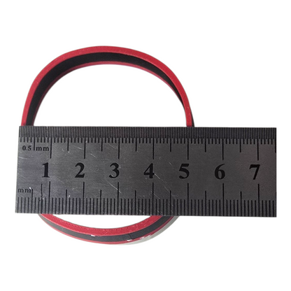 ruler showing the inner diameter of the 3d printed santa gift box