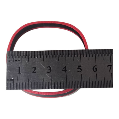 ruler showing the inner diameter of the 3d printed santa gift box